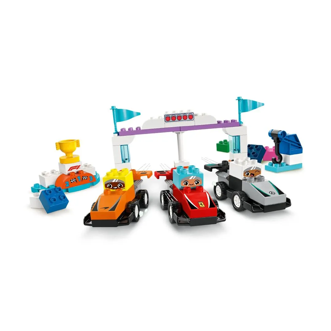 LEGO DUPLO TOWN - CARROS & PILOTOS DE FÓRMULA 1
