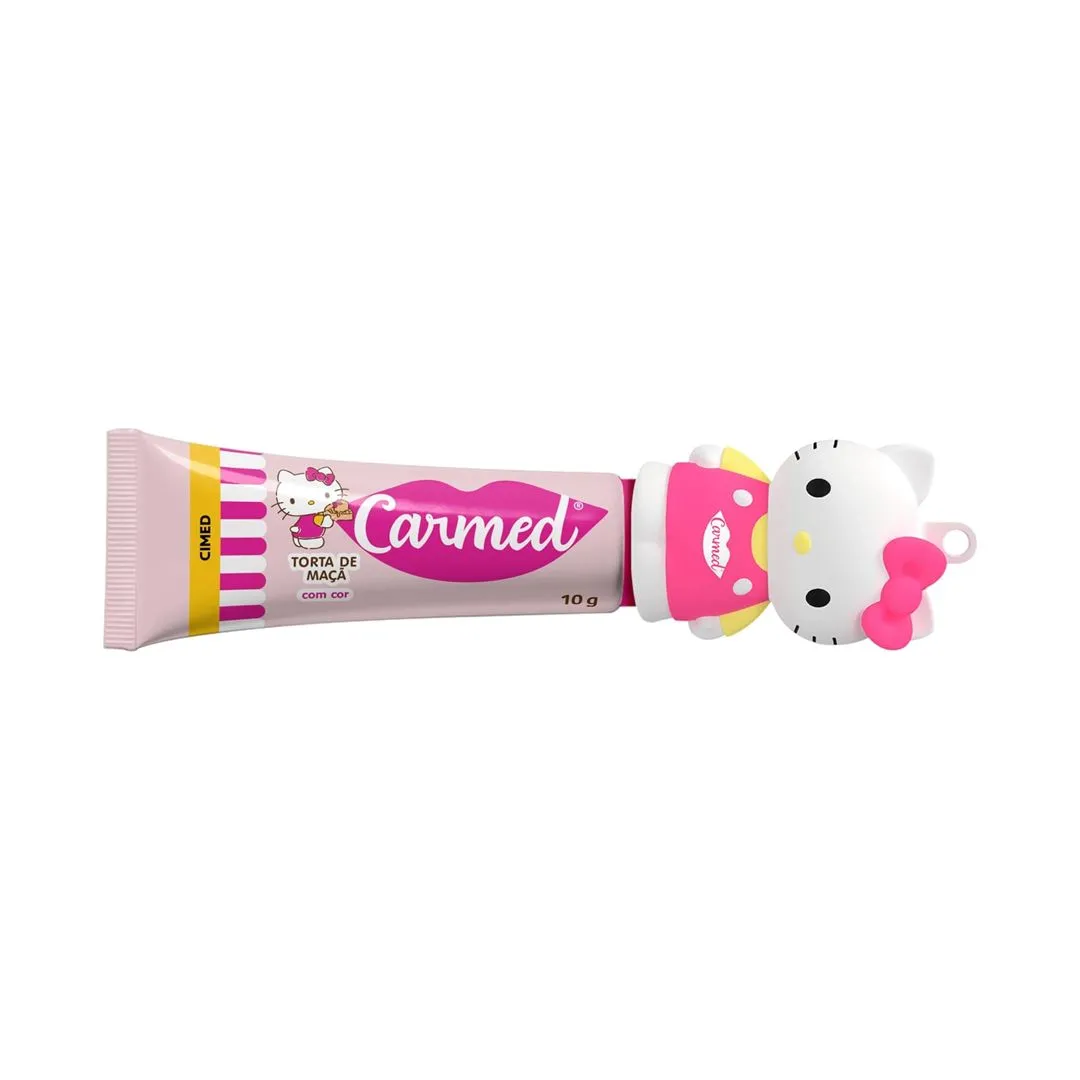 HIDRATANTE LABIAL CARMED HELLO KITTY TORTA DE MACA 10G