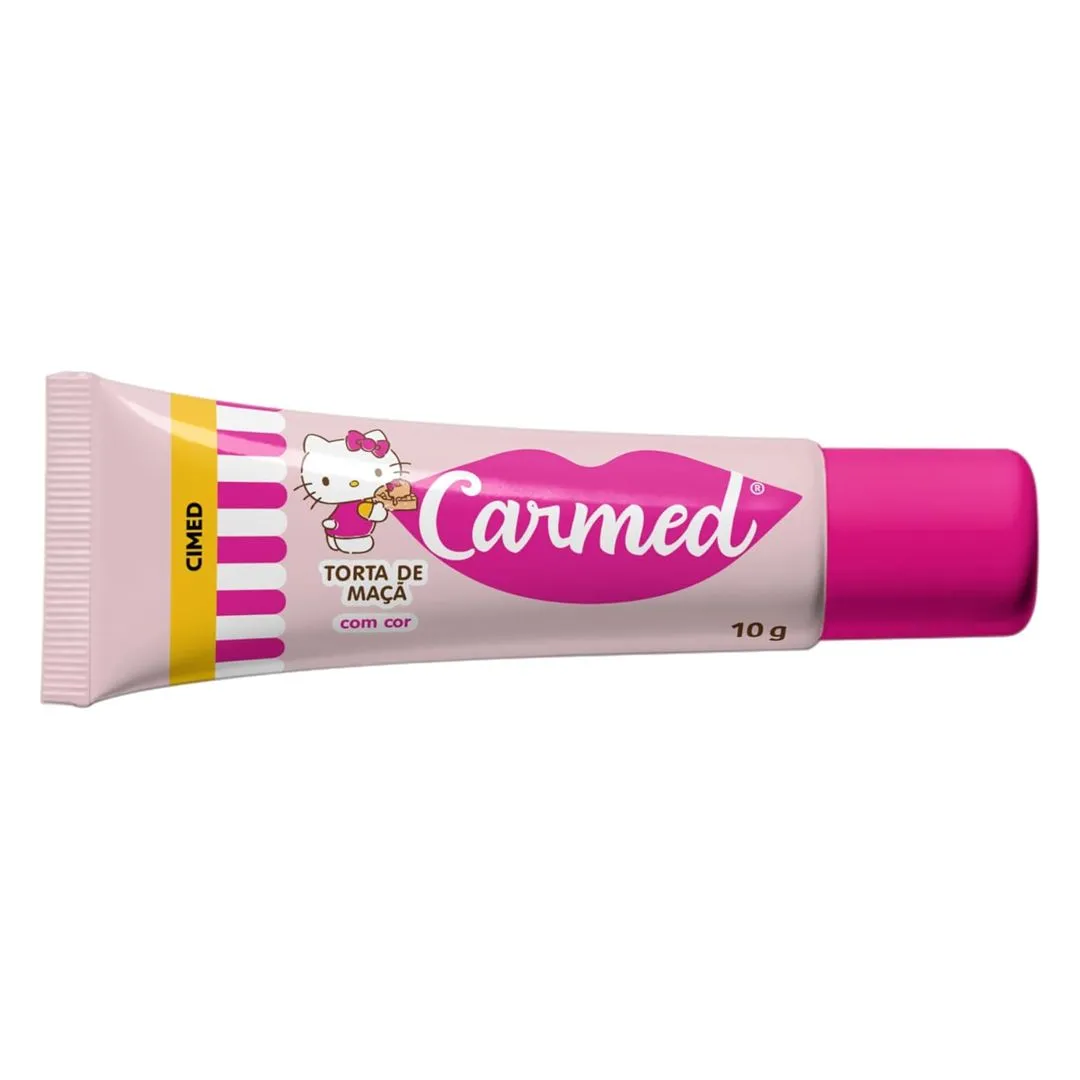 HIDRATANTE LABIAL CARMED HELLO KITTY TORTA DE MACA 10G