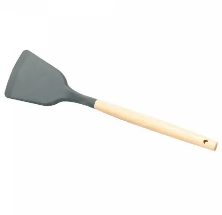 CJ 5 UTENSILIOS PARA COZINHA DE SILICONE COM SUPORTE CINZA