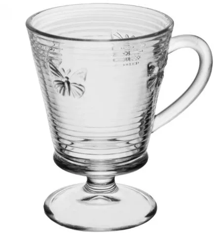  CJ 4 Taças de Cappuccino Lines Butterfly 240ml Vidro - Wolff