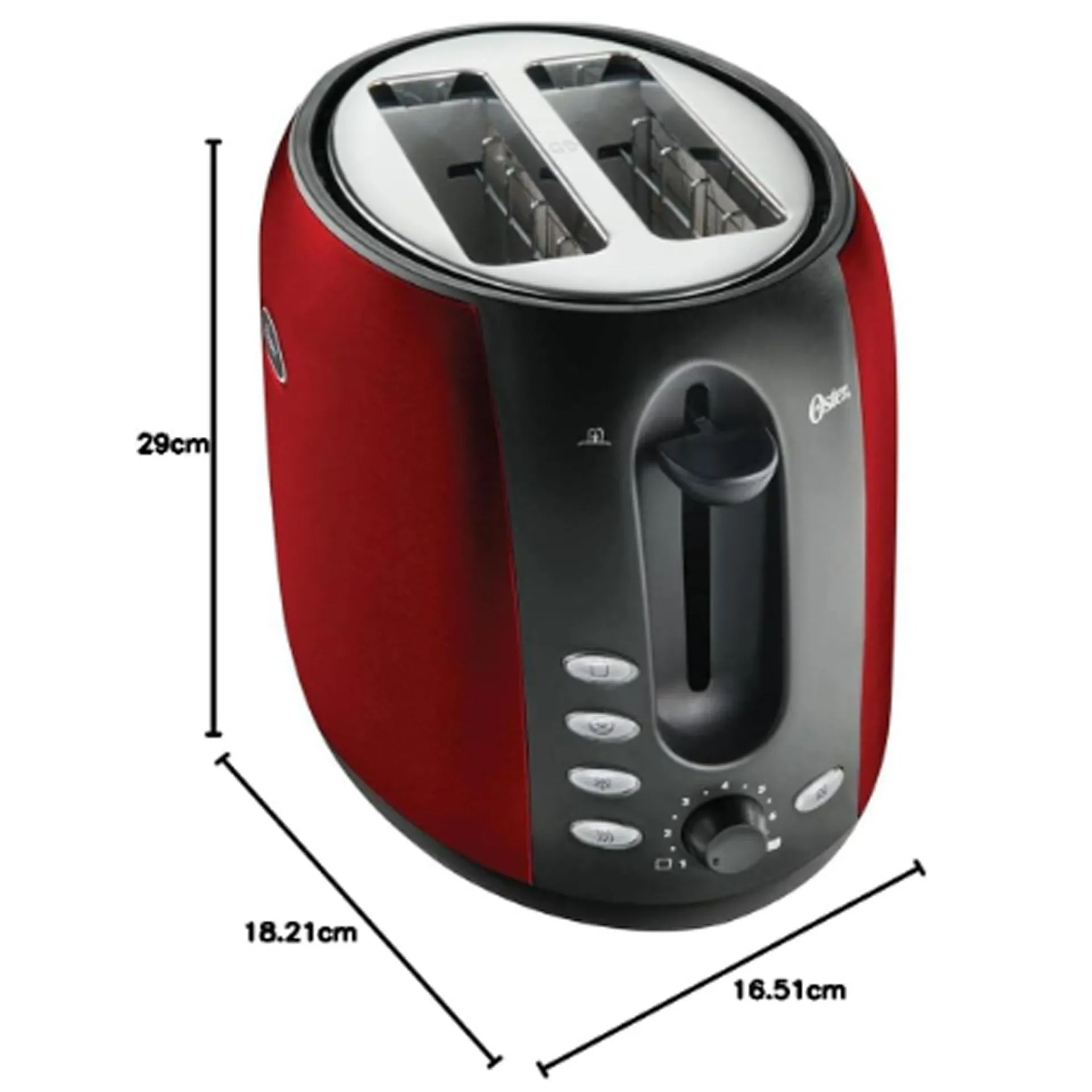 TORRADEIRA OSTER BBKR 220V CHROME VERMELHA