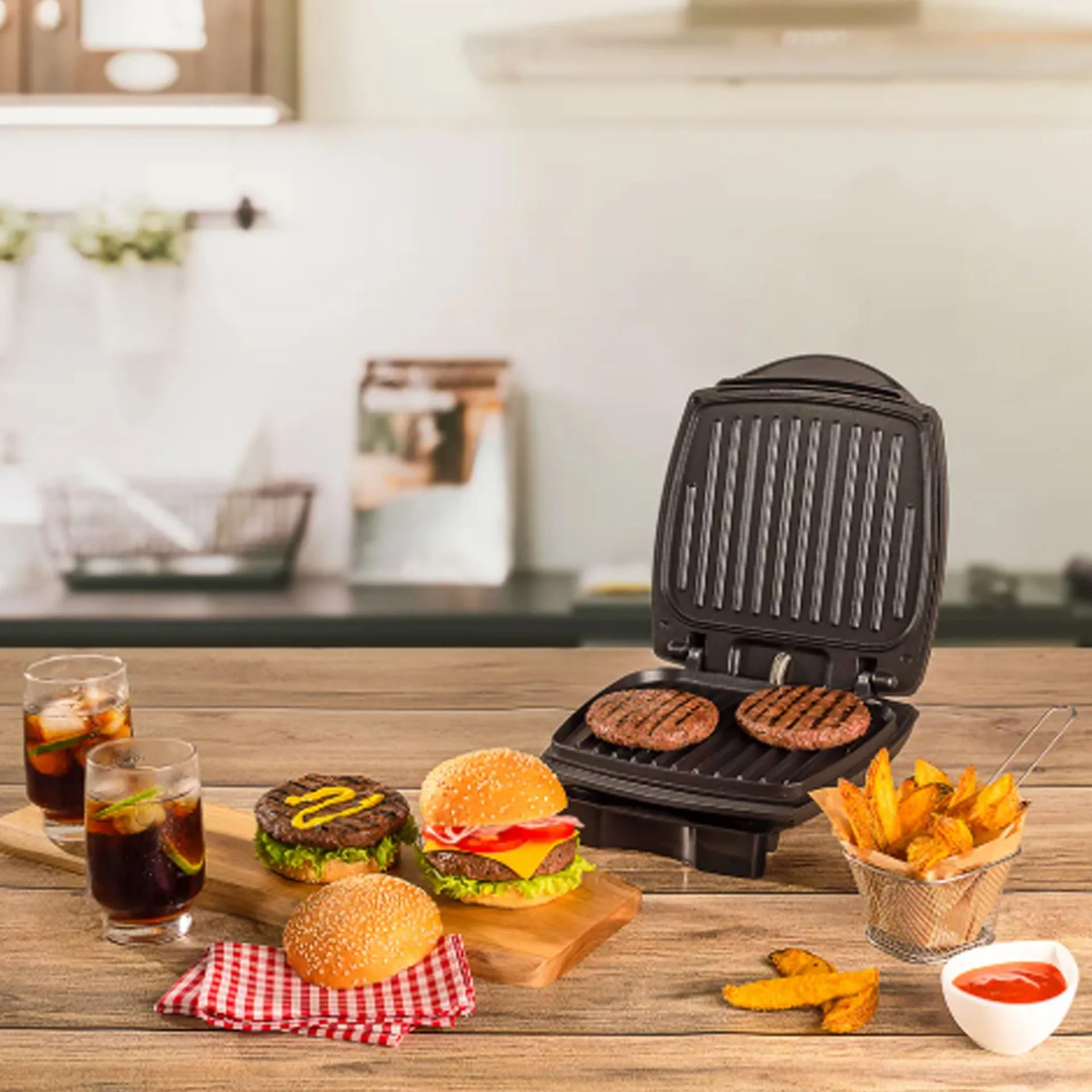 GRILL ELÉTRICO BURGUER OSTER 2 em 1 C/ ESTUFA