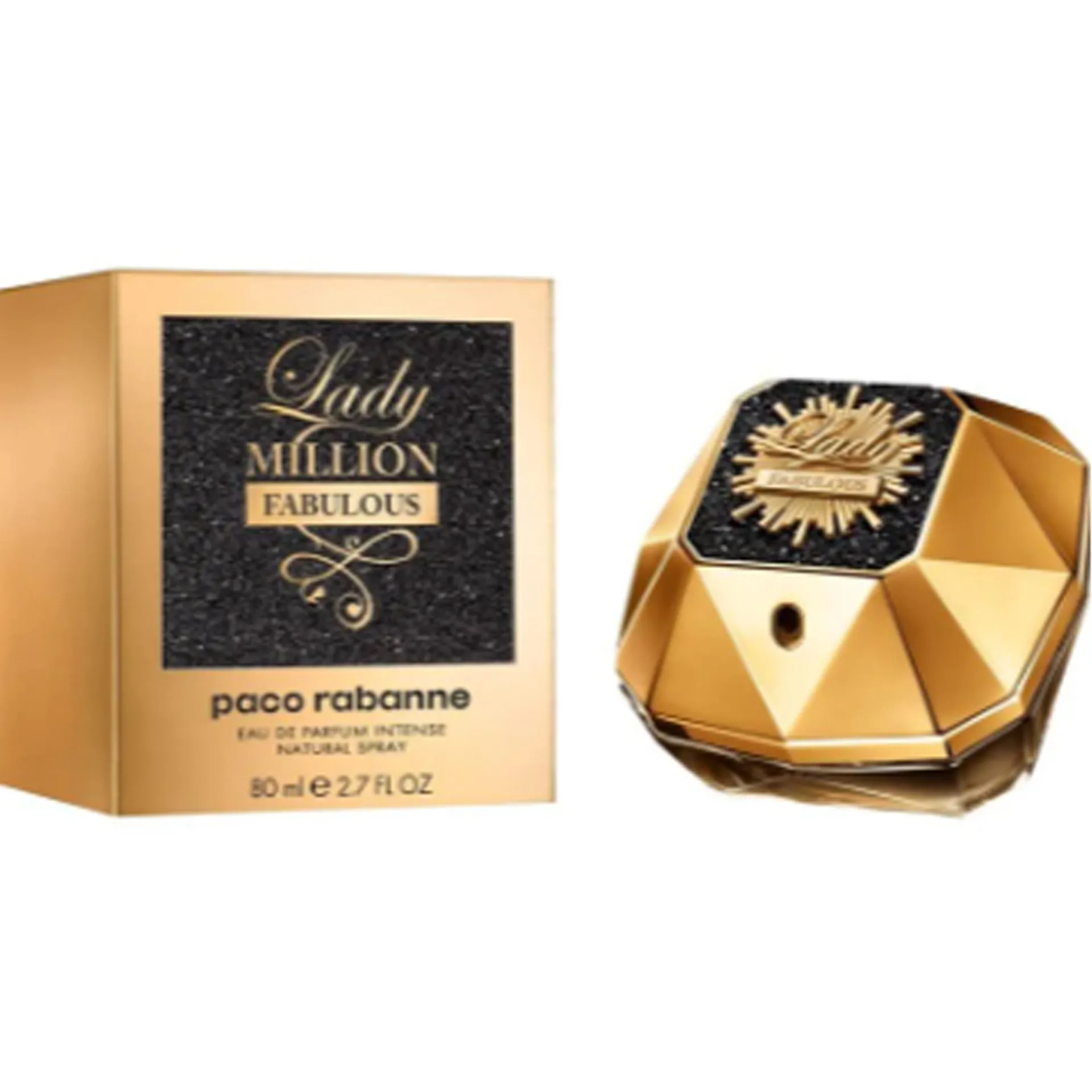 PERFUME LADY MILLION FABULOUS DOURADO PACO RABANNE 80ML