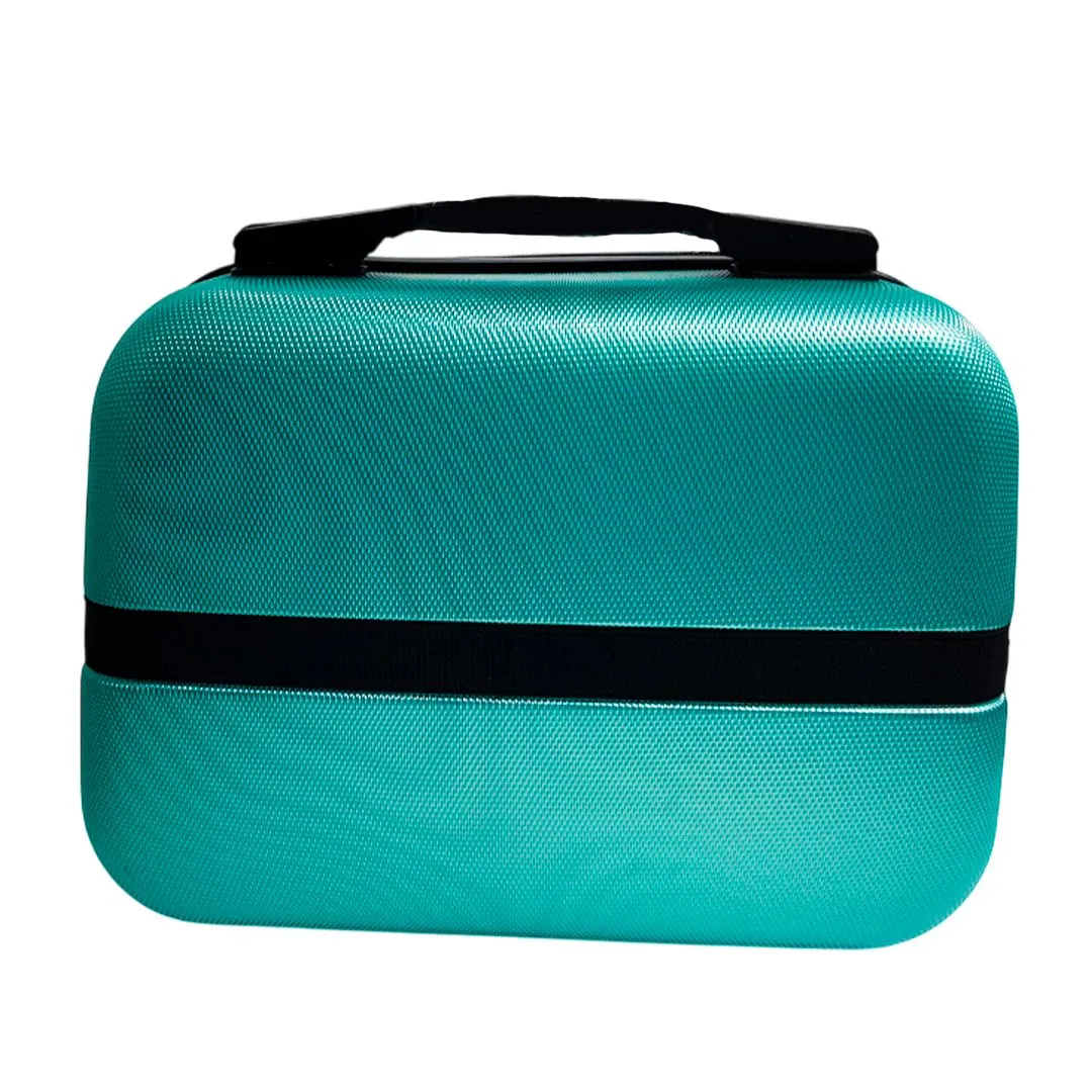 FRASQUEIRA DE VIAGEM OVAL BOREAL - VERDE METALIZADO