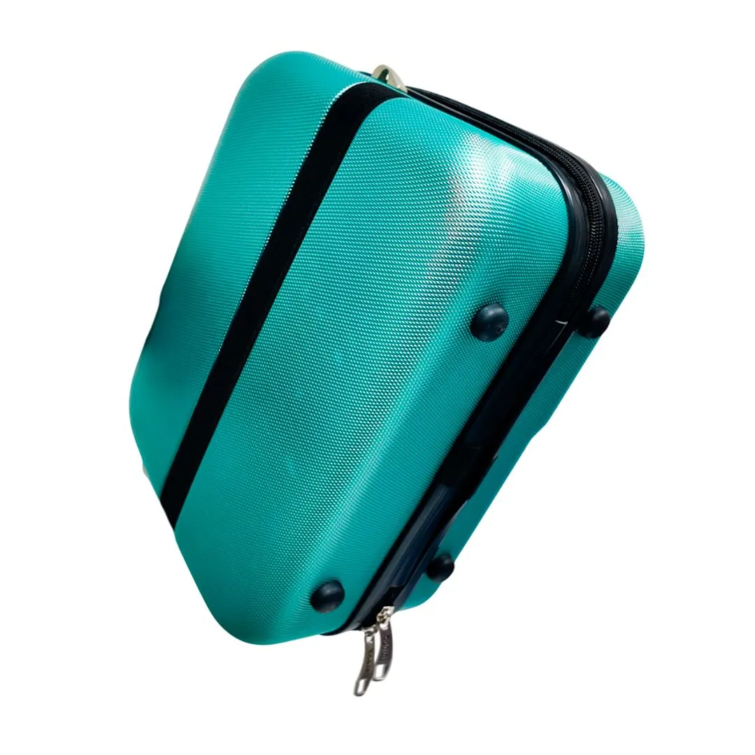 FRASQUEIRA DE VIAGEM OVAL BOREAL - VERDE METALIZADO