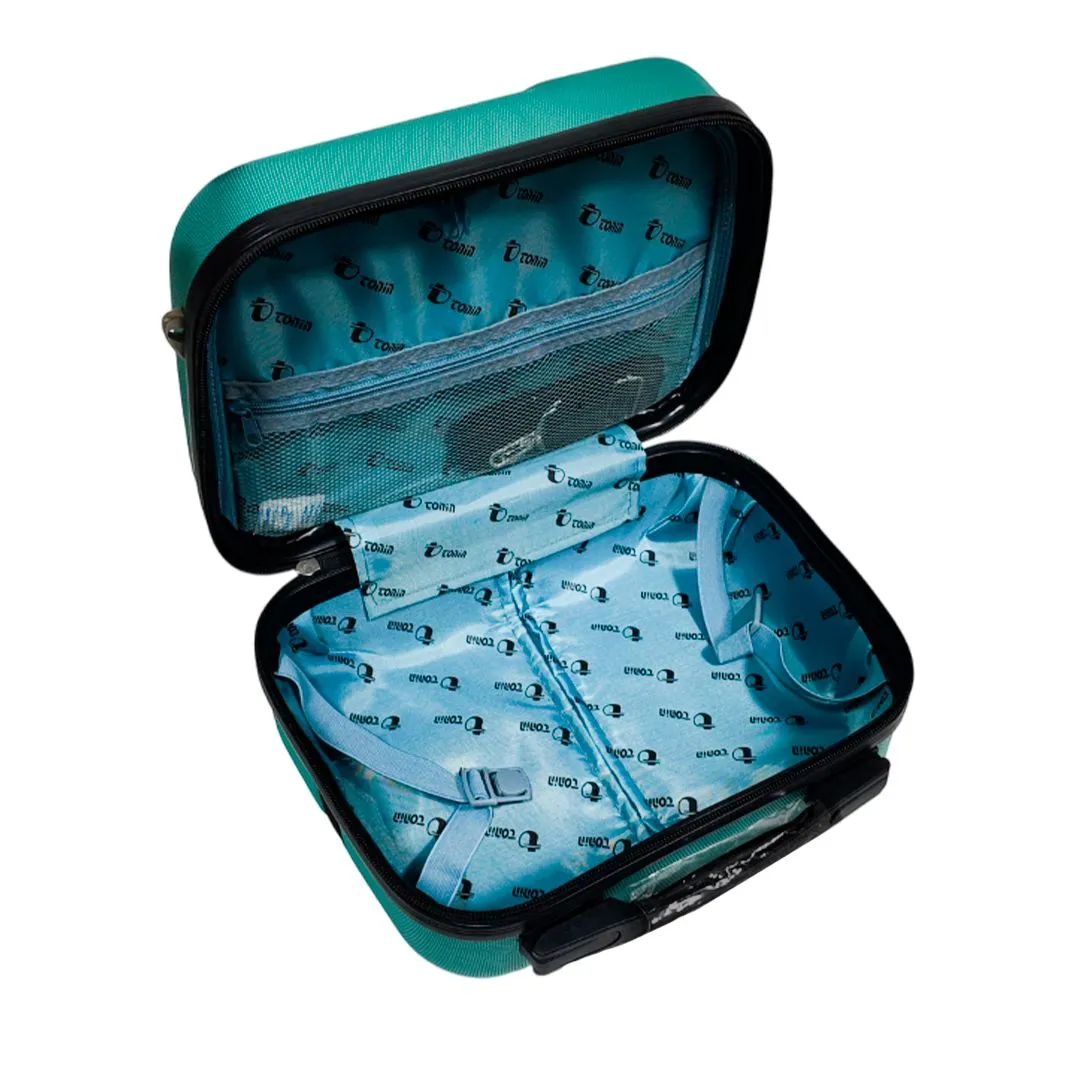 FRASQUEIRA DE VIAGEM OVAL BOREAL - VERDE METALIZADO