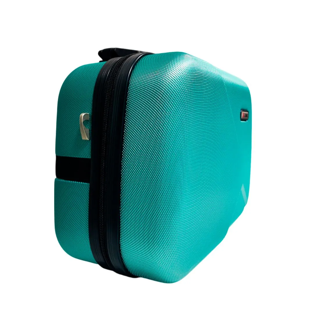 FRASQUEIRA DE VIAGEM OVAL BOREAL - VERDE METALIZADO