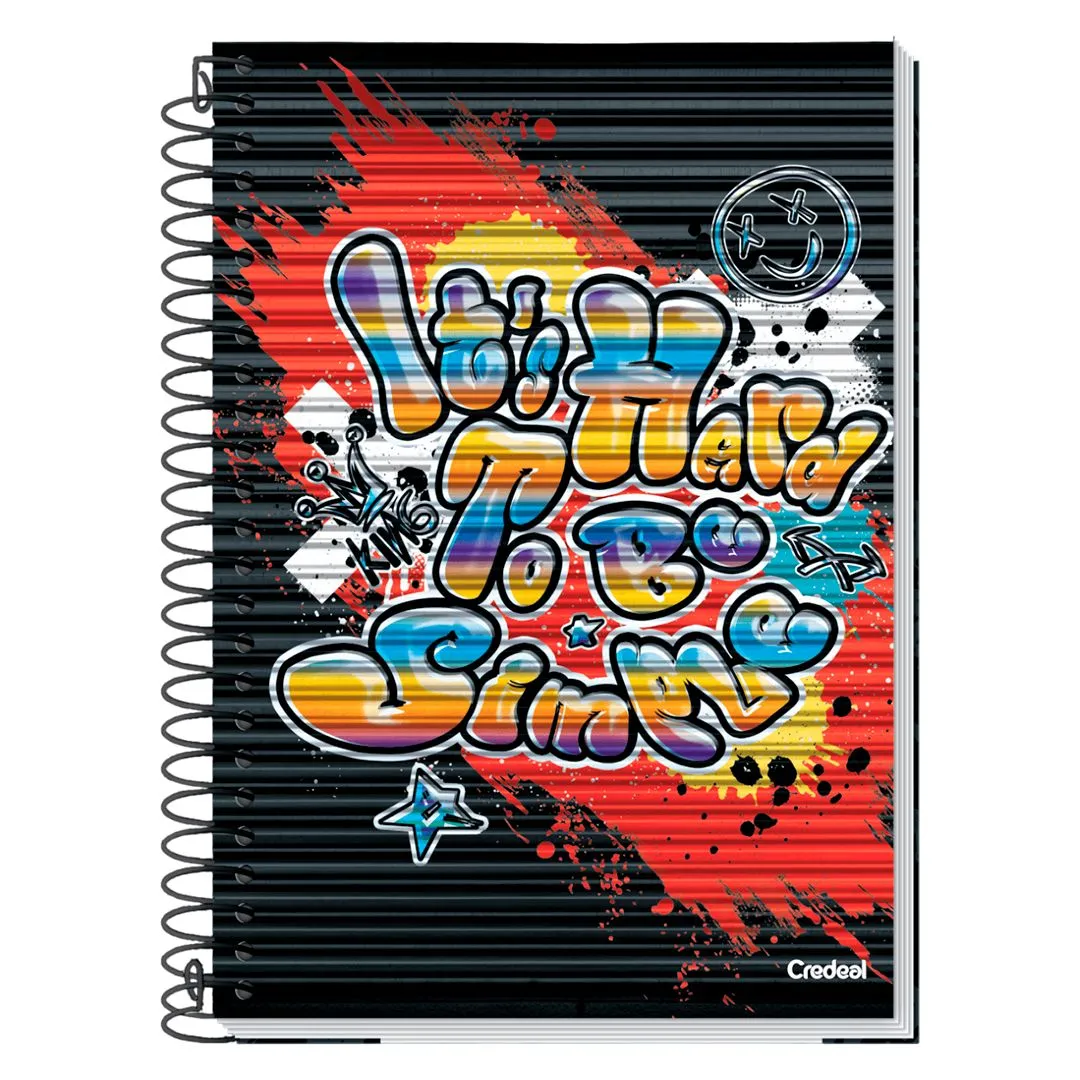 CADERNO UNIVERSITÁRIO 160 FOLHAS MY COLLECTION MASCULINO