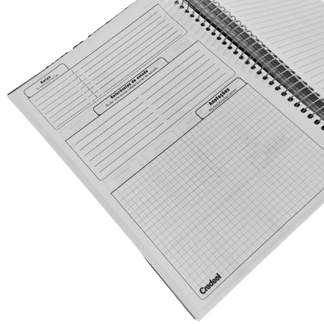 CADERNO UNIVERSITÁRIO 160 FOLHAS MY COLLECTION MASCULINO