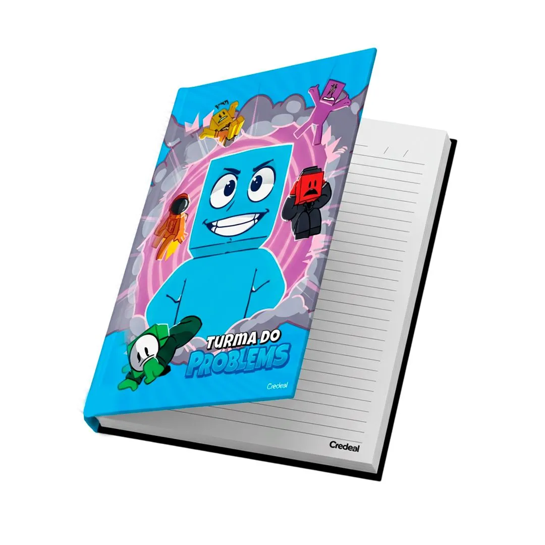CADERNO BROCHURA UNIVERSITÁRIO COSTURADO CAPA DURA 80 FOLHAS ATHOS E PROBLEMS 275MM & 202MM