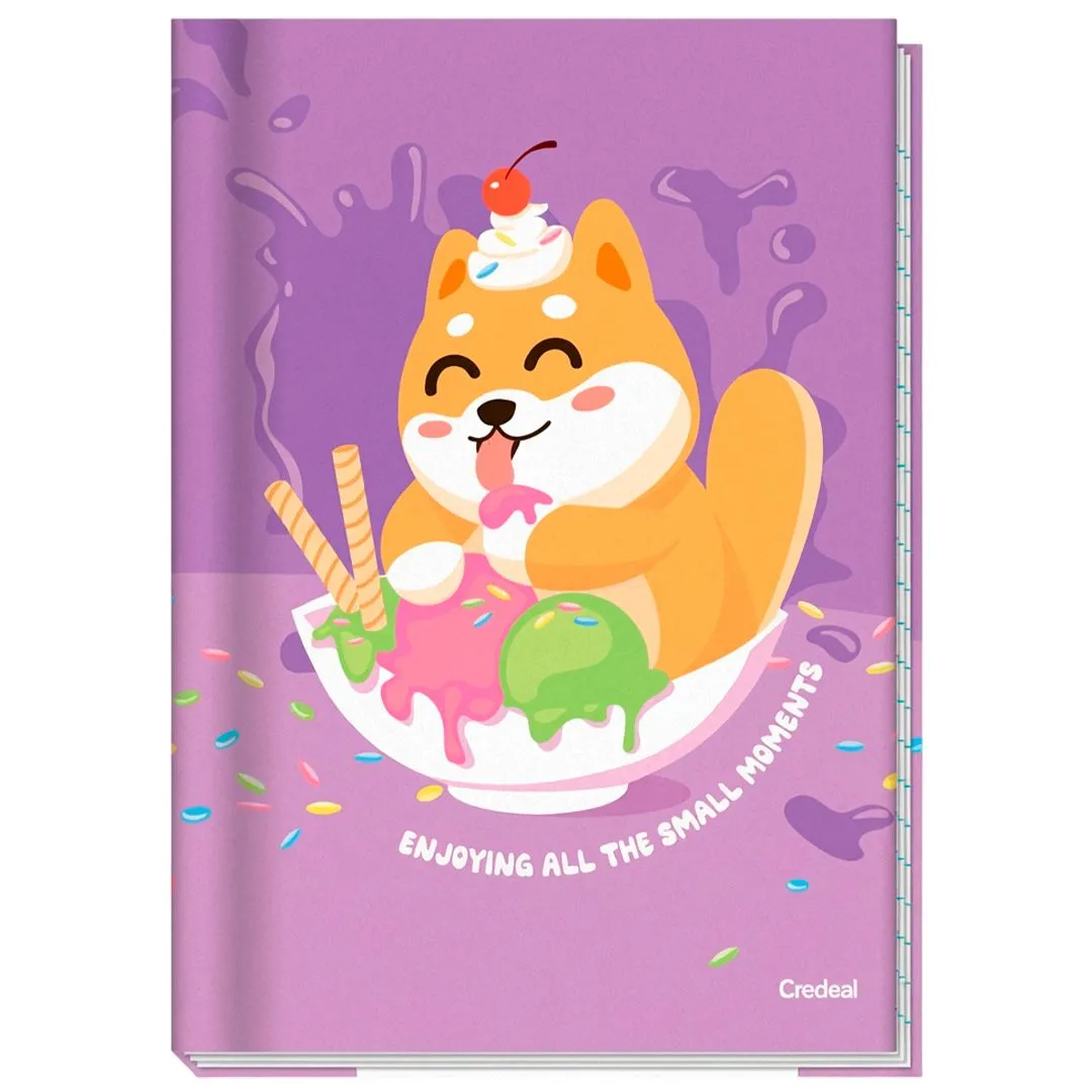 CADERNO BROCHURA UNIVERSITÁRIO COSTURADO CAPA DURA 80 FOLHAS LALA PETS