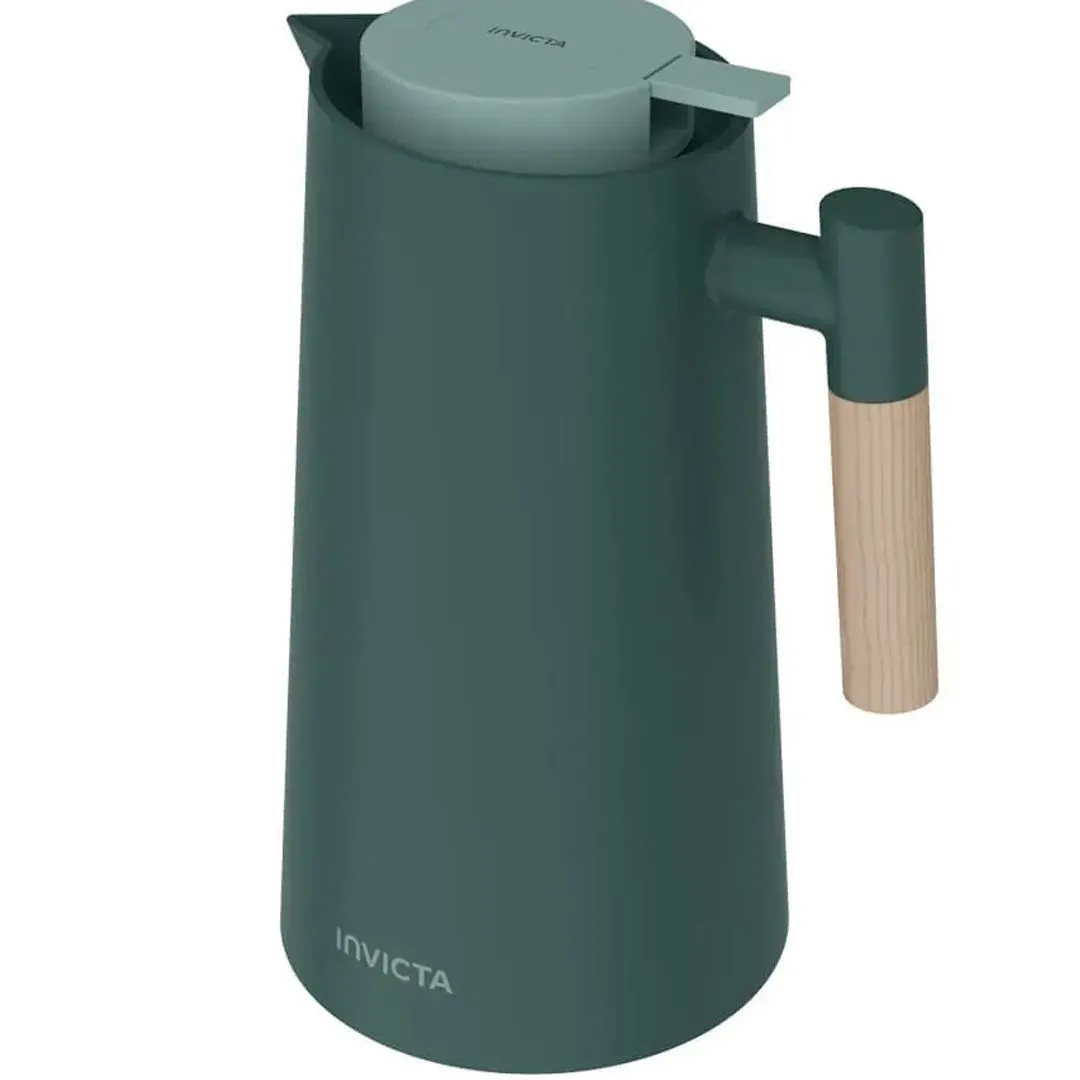 Garrafa Térmica Cori com Gatilho 1L Verde Cedro Invicta