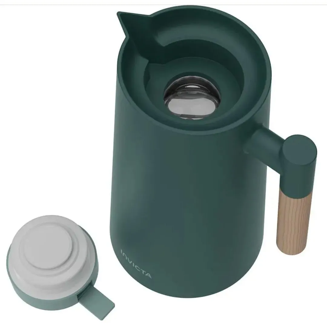 Garrafa Térmica Cori com Gatilho 1L Verde Cedro Invicta