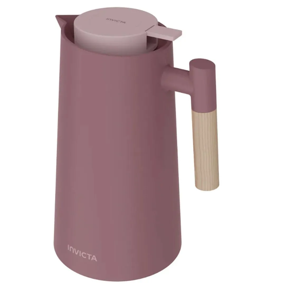 Garrafa Térmica Cori com Gatilho 1L Rose Vintage Invicta