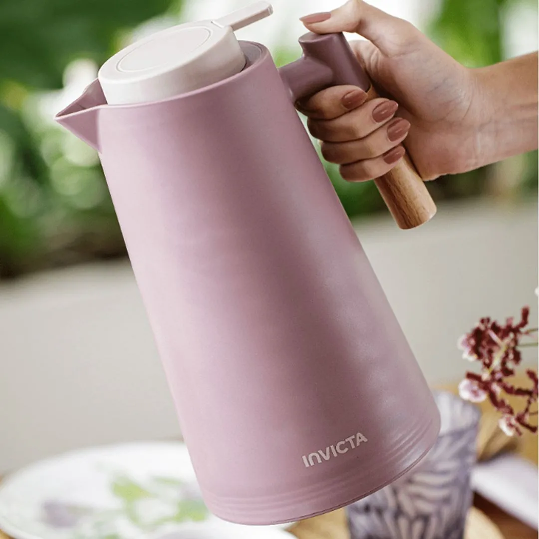 Garrafa Térmica Cori com Gatilho 1L Rose Vintage Invicta