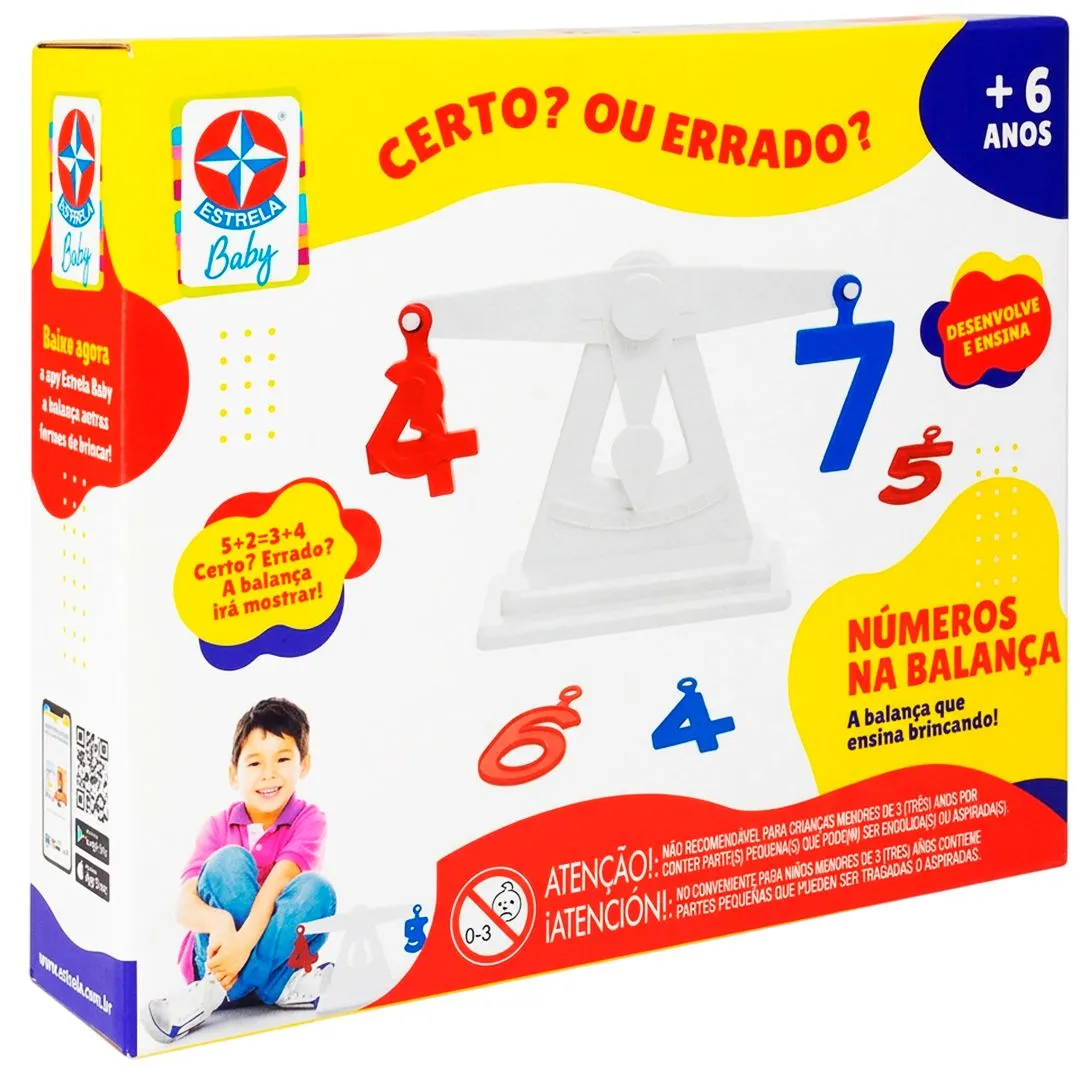 BRINQUEDO NÚMEROS NA BALANÇA