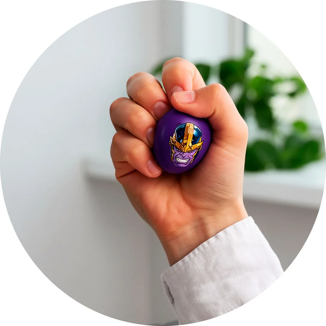 BOLA SPLAT 6,5CM VINGADORES MARVEL