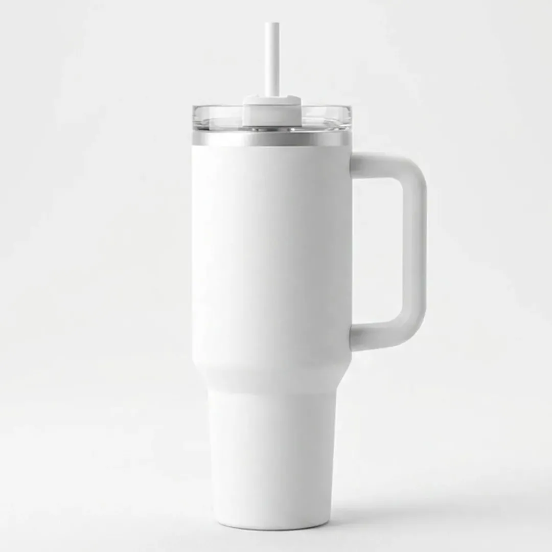 CANECA COM ALÇA/CANUDO INOX 1200ml