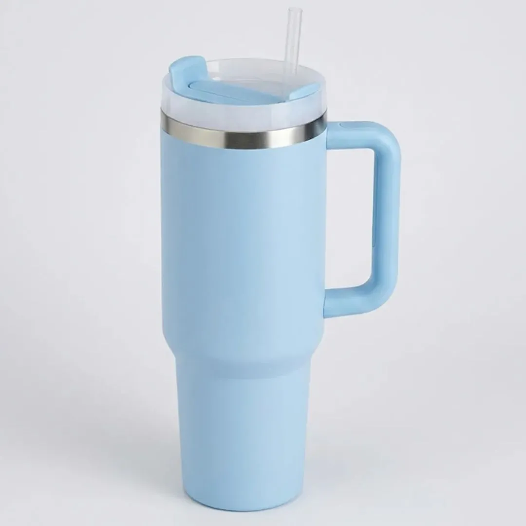 CANECA COM ALÇA/CANUDO INOX 1200ml