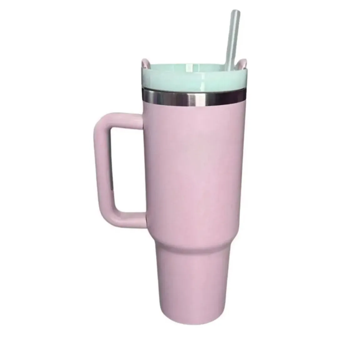 CANECA COM ALÇA/CANUDO INOX 1200ml