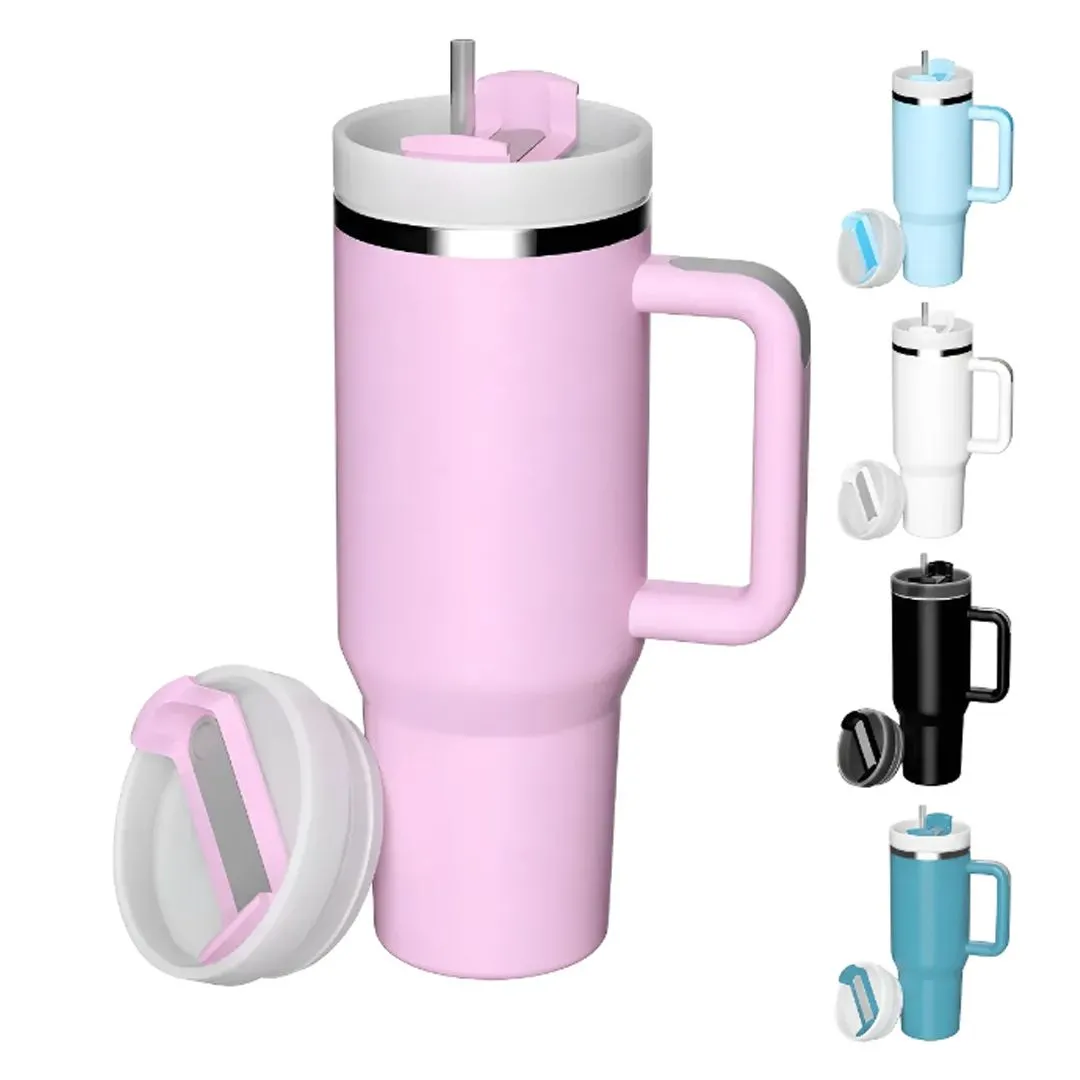 CANECA COM ALÇA/CANUDO INOX 1200ml