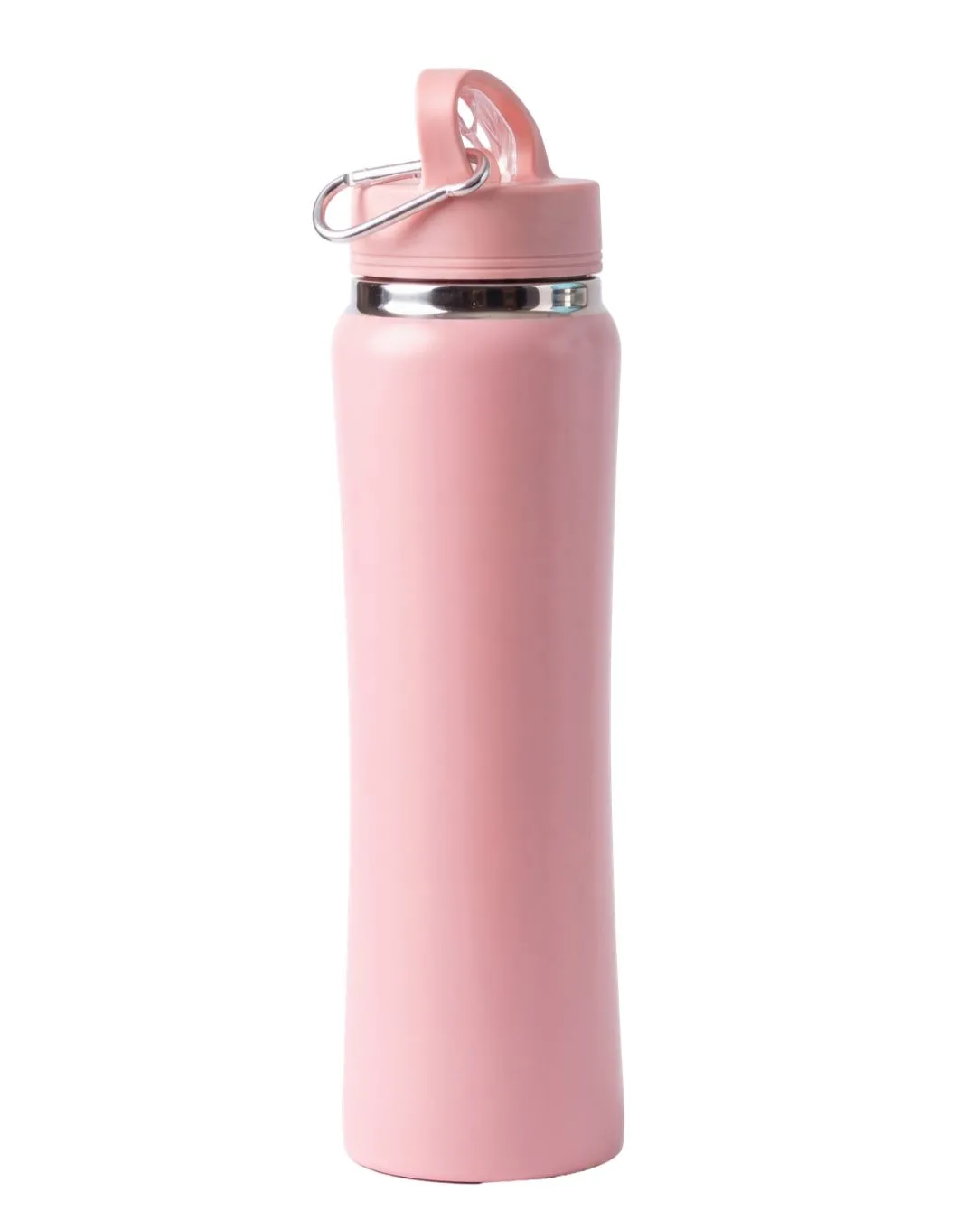 Garrafa Térmica Emborrachada Com Canudo Squeeze 750ml