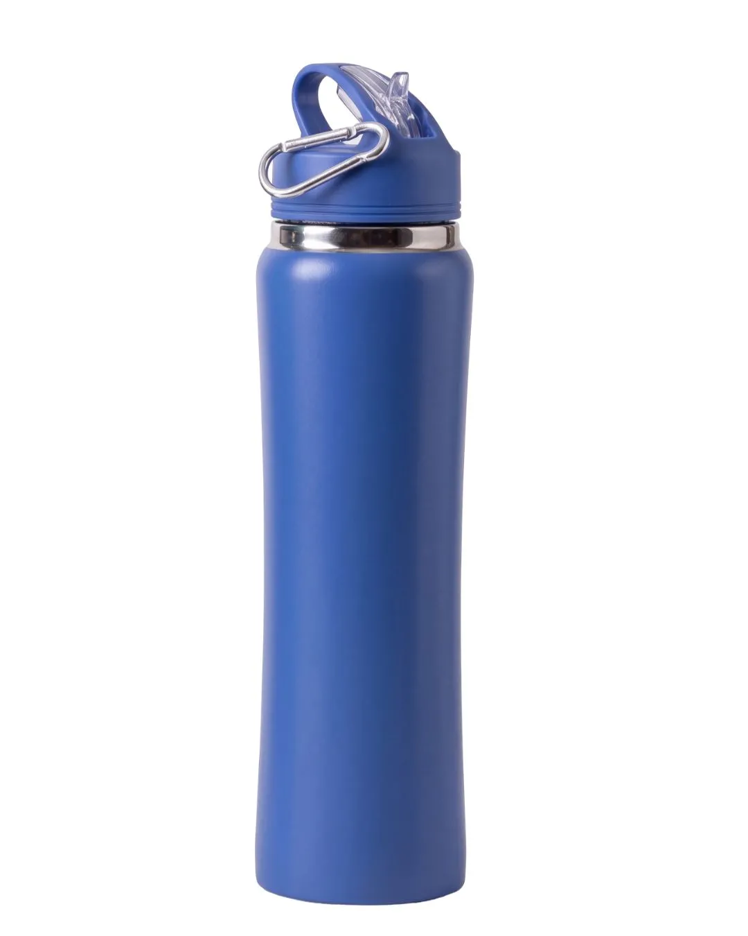 Garrafa Térmica Emborrachada Com Canudo Squeeze 750ml