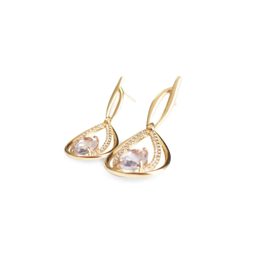 BRINCO STRASS E PEDRA TRANSPARENTE 