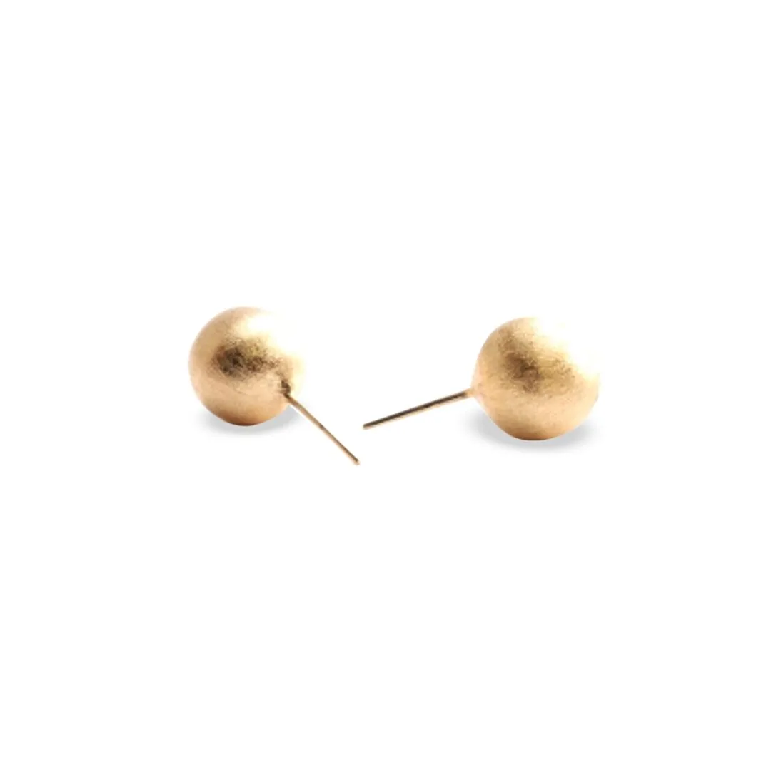 BRINCO BOLA PEQUENA DOURADA 