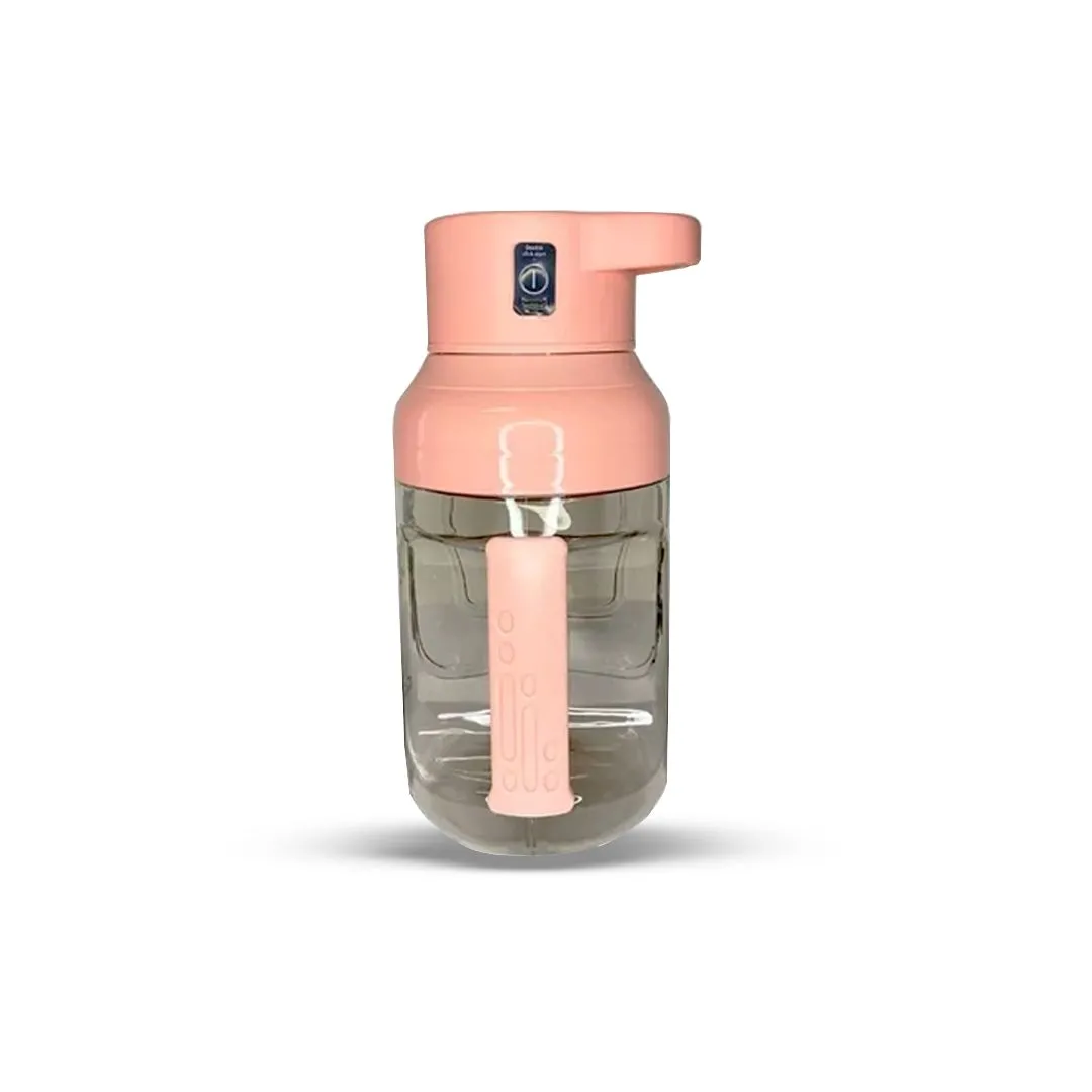 MINI LIQUIDIFICADOR PORTÁTIL RECARREGÁVEL TIPO GARRAFA COM ALÇA USB - 1500ML