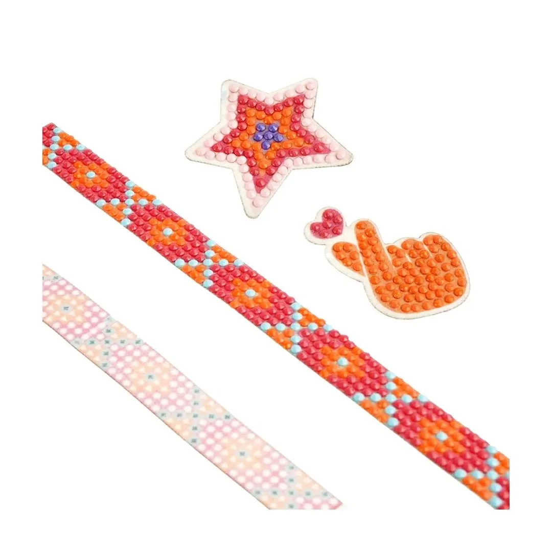 KIT TIARA E STICKERS COM DIAMANTES - LULUCA