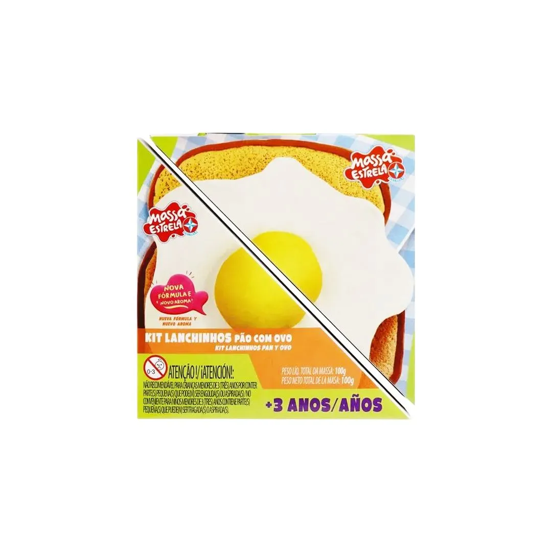 MASSA ESTRELA KIT LANCHINHOS - PÃO E OVO 