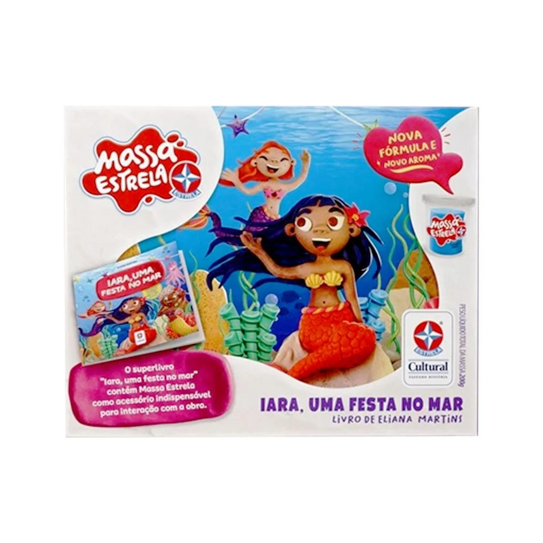 LIVRO IARA UMA FESTA NO MAR COM MASSA ESTRELA 