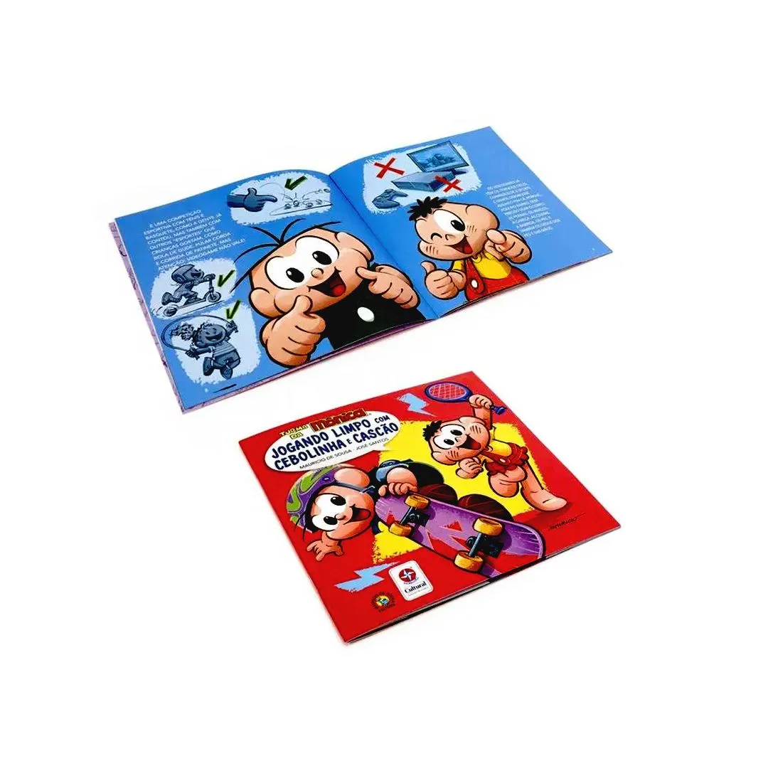 LIVRO JOGANDO LIMPO COM CEBOLINHA E CASCÃO COM MASSA ESTRELA