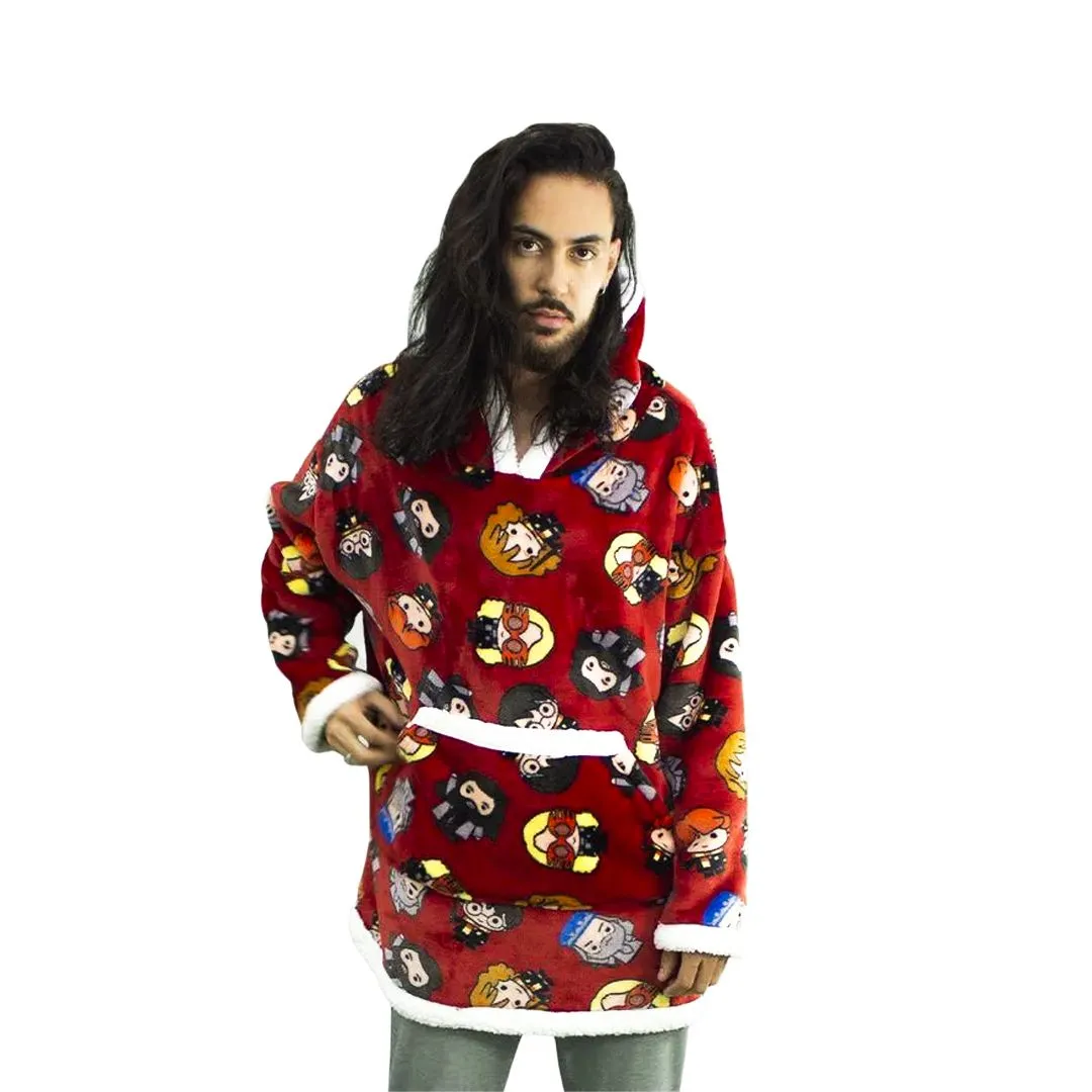 COBERTOR C/MANGAS HOODIE ADLT.HARRY POTTER