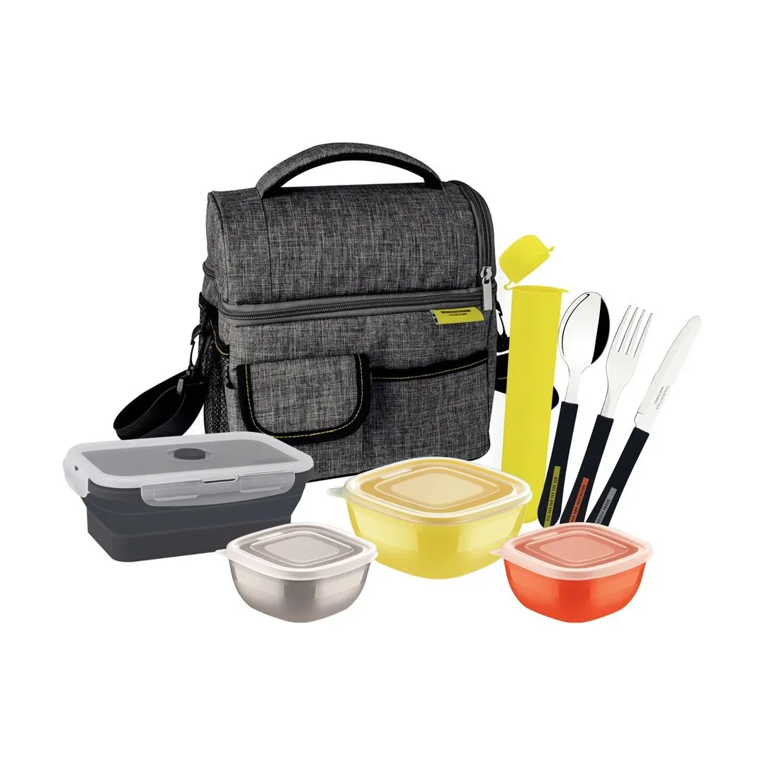 KIT MARMITA COM BOLSA TÉRMICA 9 PEÇAS POWER UP - SORTIDOS DE UTENSÍLIOS PARA USO DOMÉSTICO