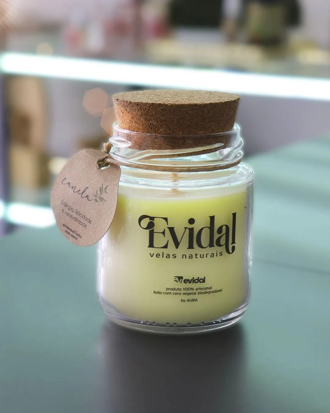 VELAS ARÓMATICAS NATURAIS AURA EVIDAL - 240GR