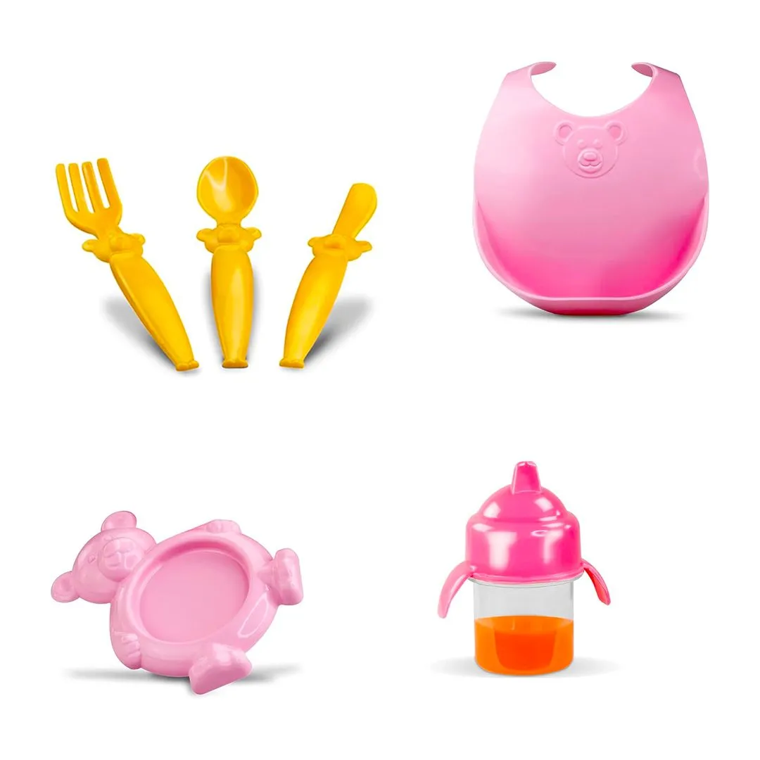 BABIES - PRIMEIRAS COMIDINHAS BRINQ. BONECA VINIL C/ ACESSÓRIOS