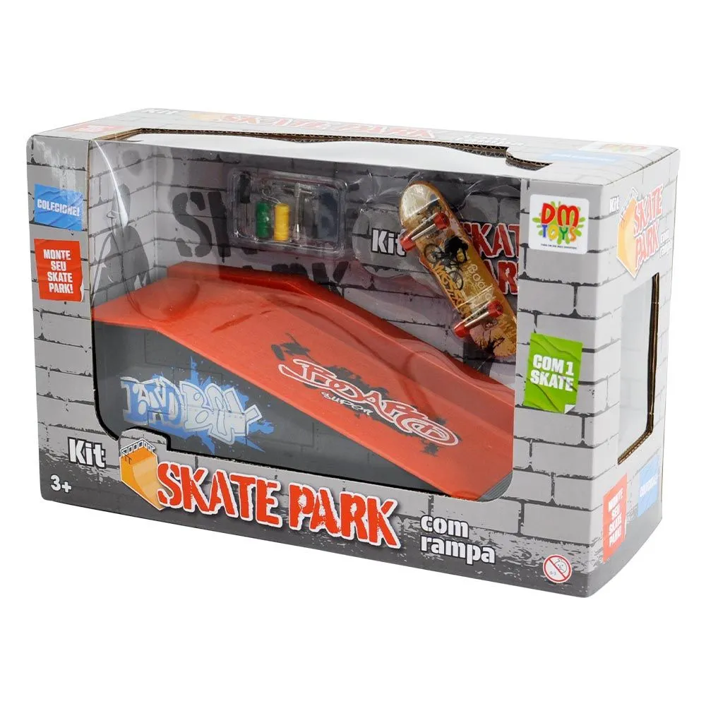KIT SKATE PARK COM RAMPA SORTIDA