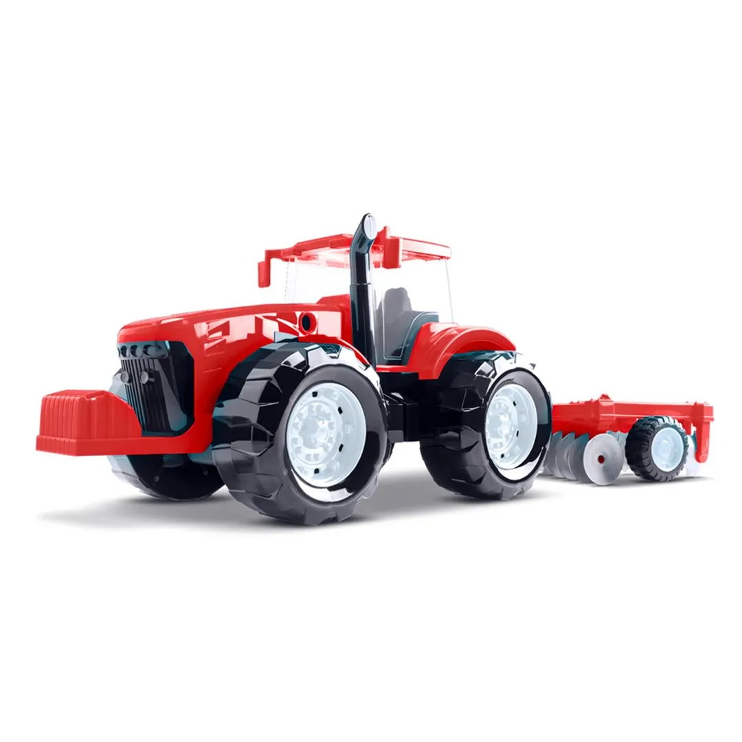 TRATOR TRAÇADO - ARADO BRINQ. PLÁST.