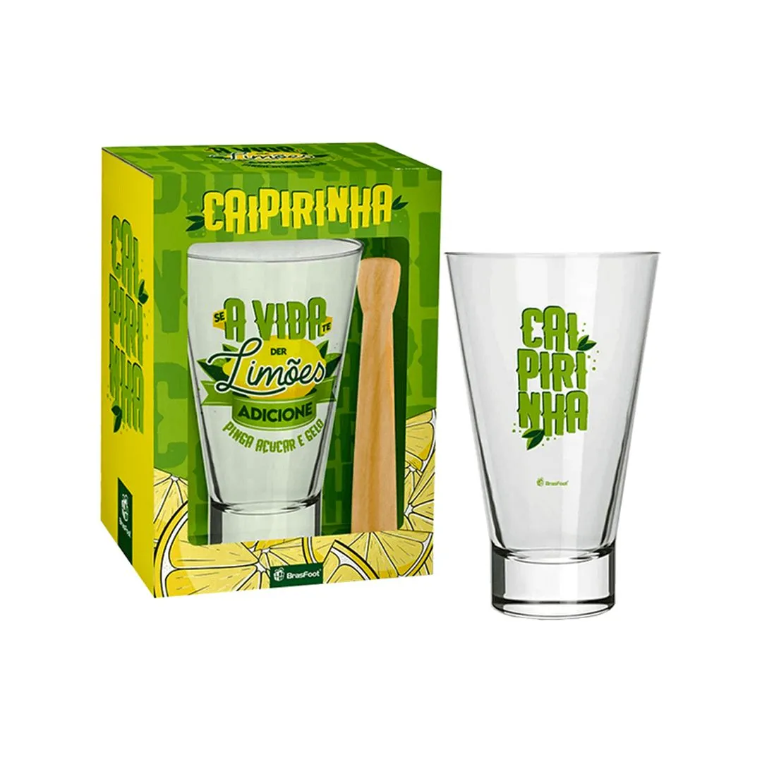 COPO CAIPIRINHA LONG- SE A VIDA TE DER LIMÕES