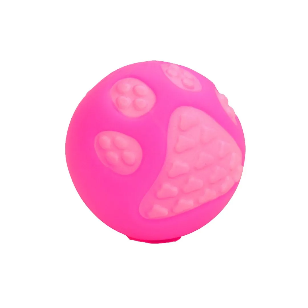 BRINQUEDO PET BOLA PEGADA 6,5CM - SORTIDA