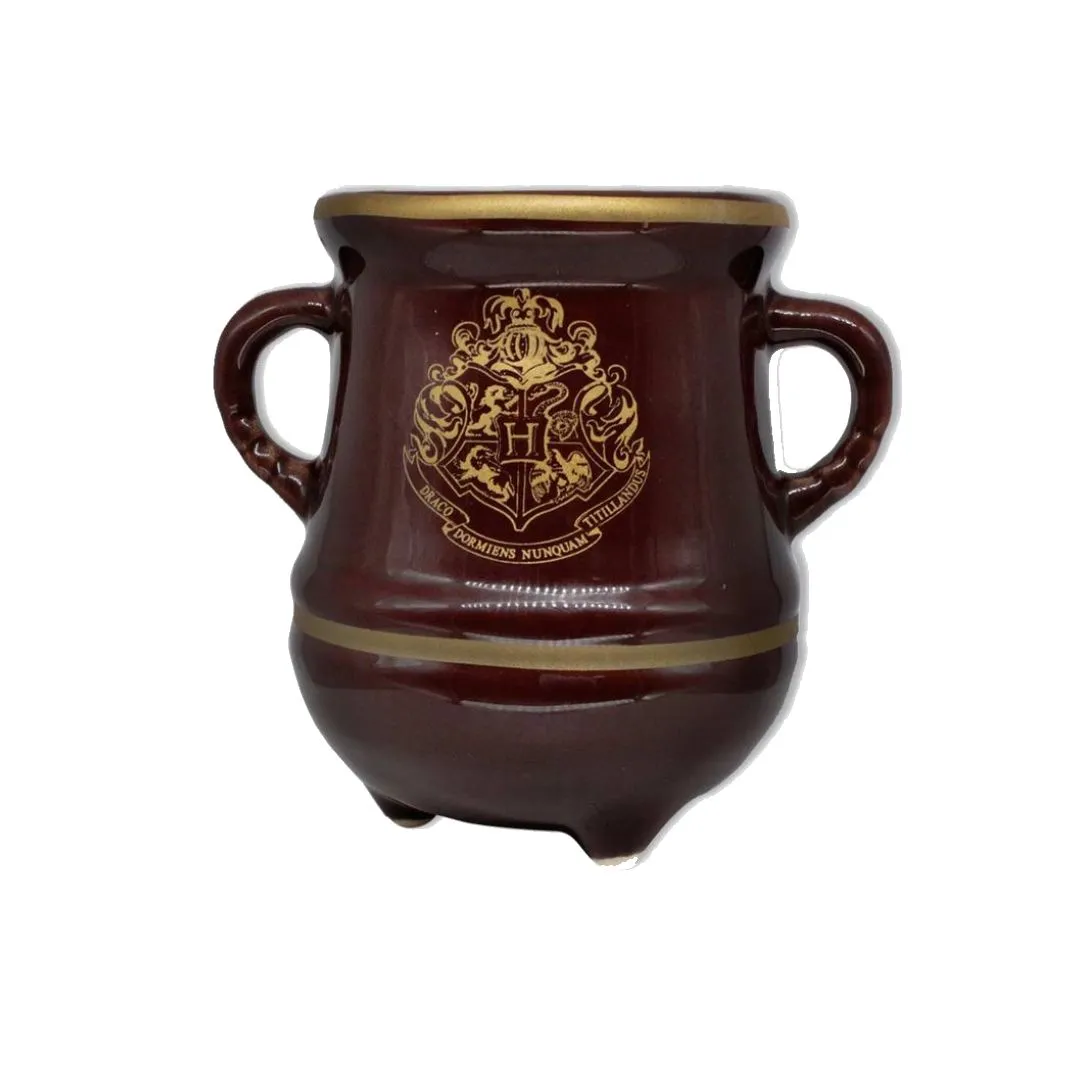 CANECA  FORMATO 3D 350ML POÇÃO HOGWARTS DOURADA