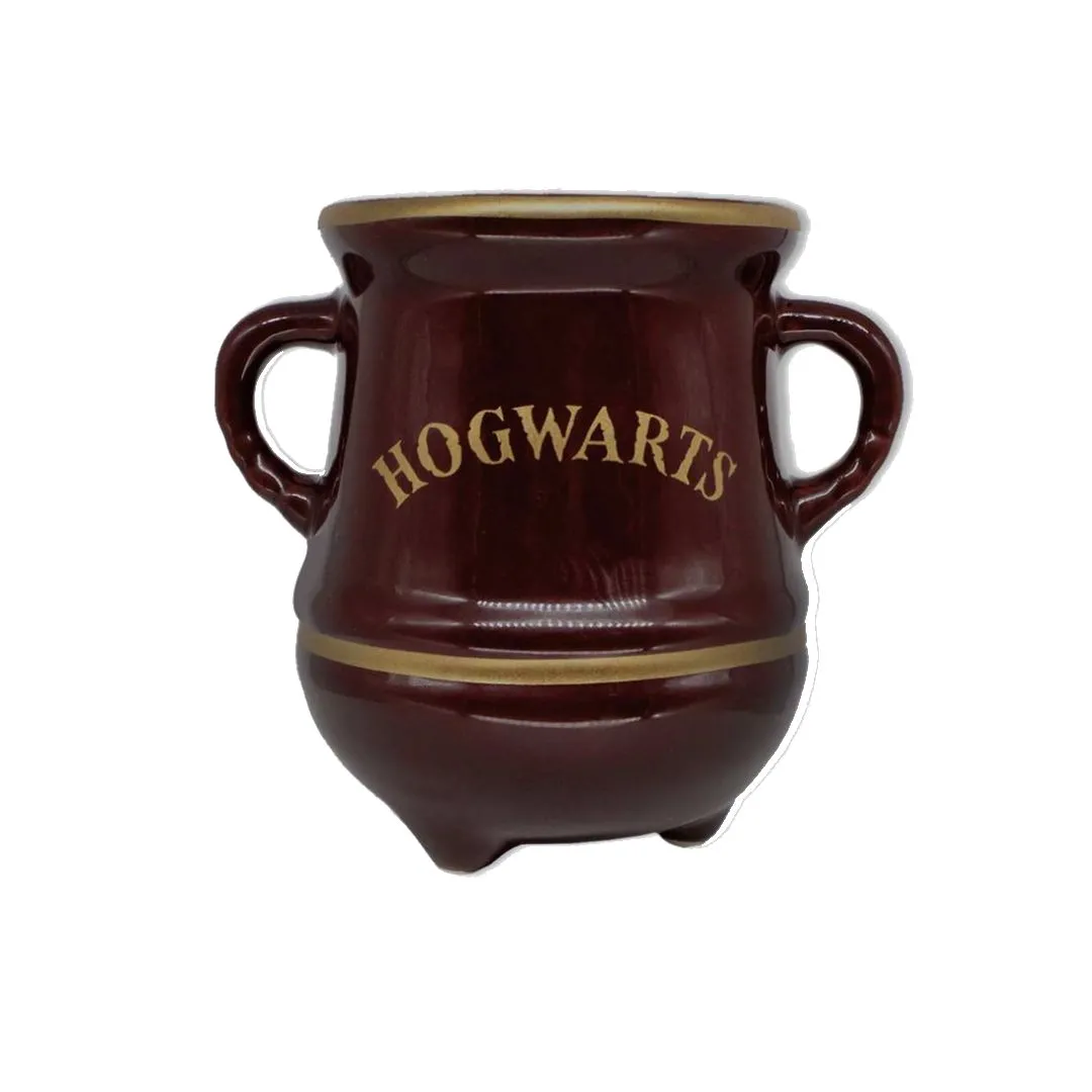 CANECA  FORMATO 3D 350ML POÇÃO HOGWARTS DOURADA