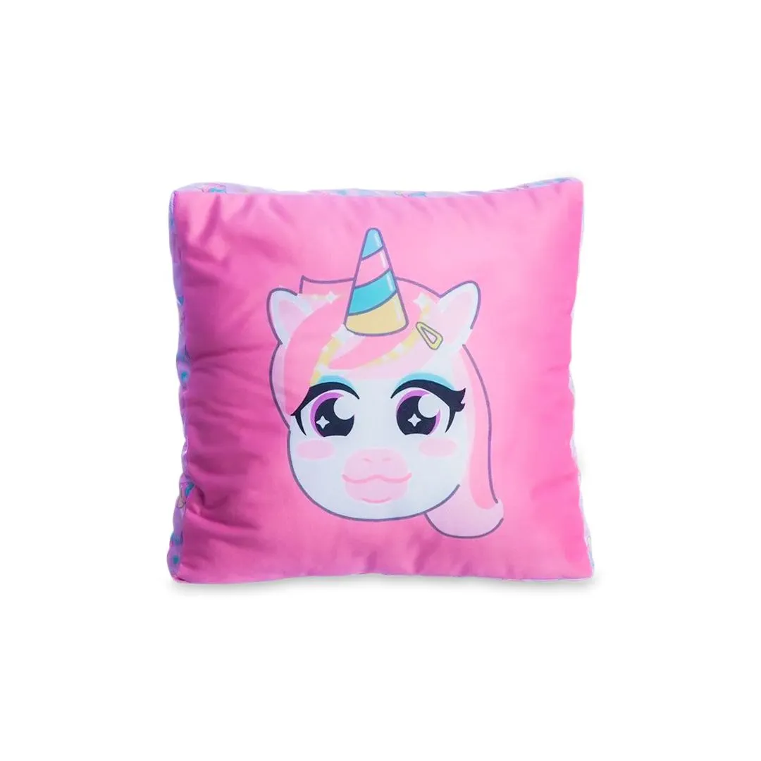 KIT ALMOFADA + MANTA UNICÓRNIO
