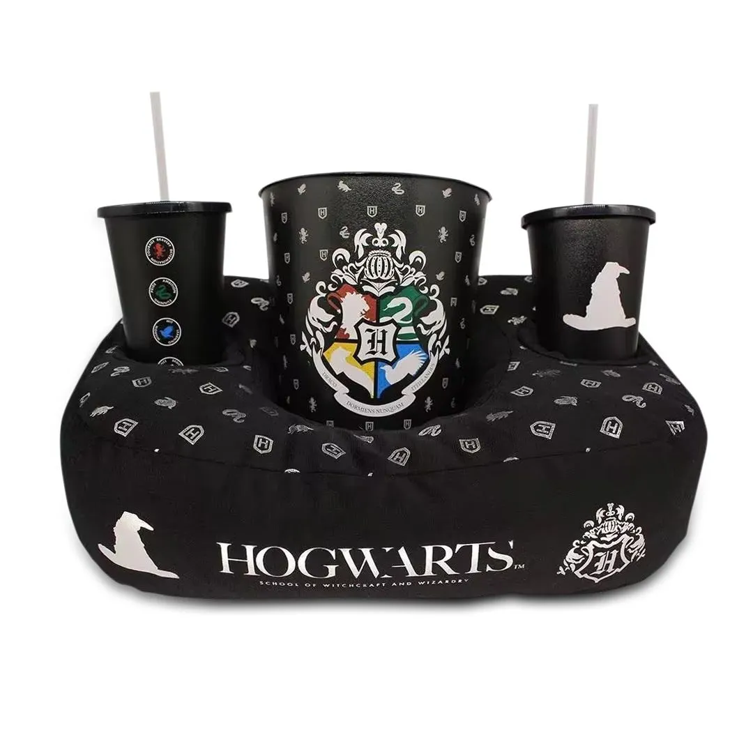 KIT ALMOFADA PARA PIPOCA DE FIBRA SUEDE - HOGWARTS