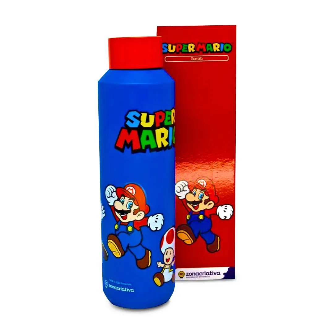 GARRAFA ACQUA 600ML TURMA DO MARIO 