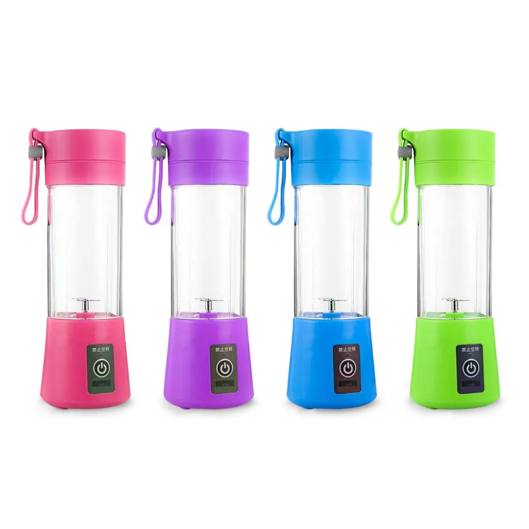 MINI LIQUIDIFICADOR GARRAFA PORTÁTIL USB RECARREGÁVEL 6 LÂMINAS SORTIDOS