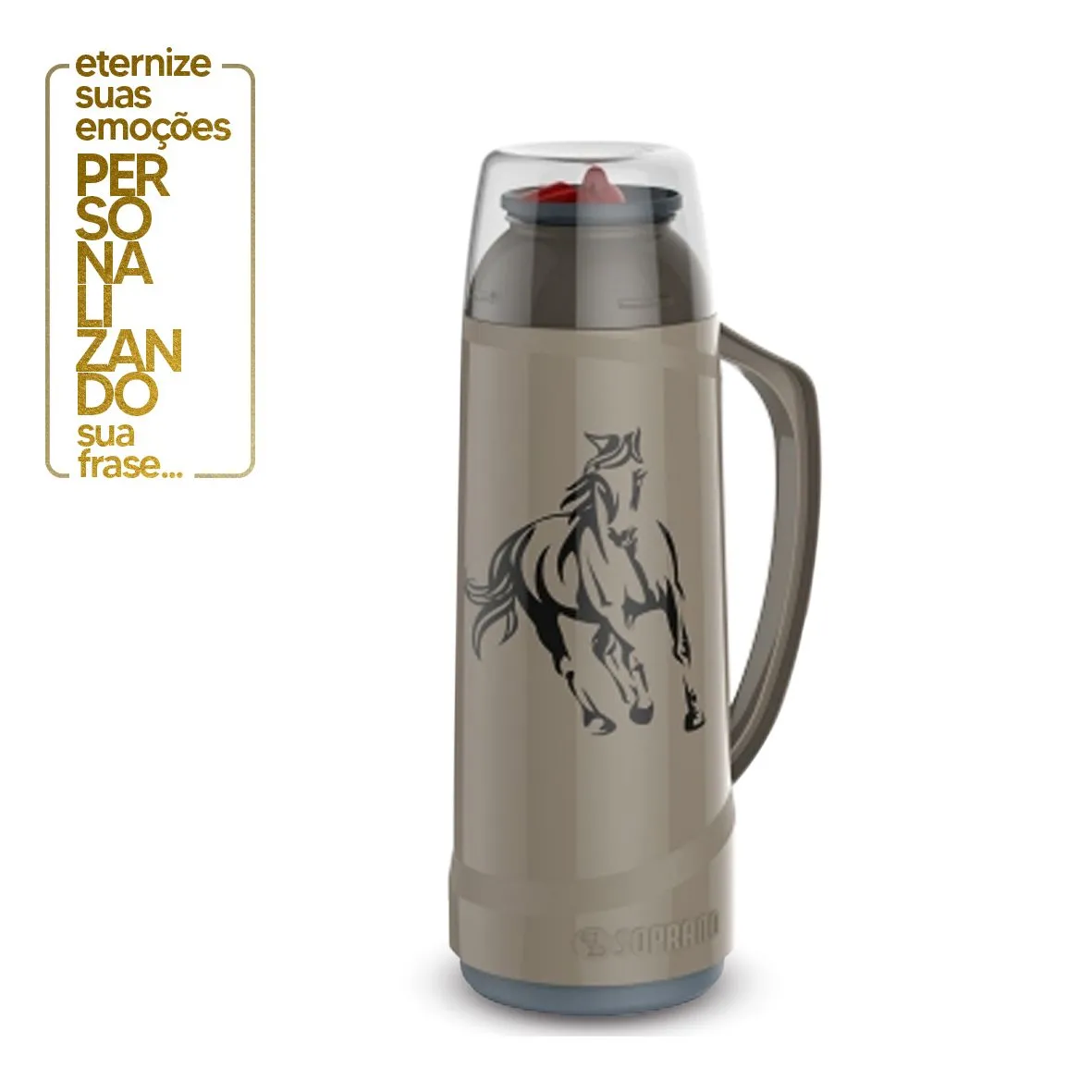 GARRAFA TÉRMICA CRISTAL FENDI TRADIÇÃO COM BICO 1 LITRO